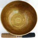 F423 5.75" Energetic Sacral 'D' Chakra Healing Hand Hammered Tibetan Singing Bowl Made in Nepal