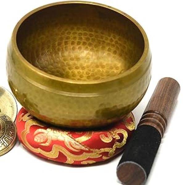 7" Energetic Chakra Healing Yoga Hand Hammered Tibetan Singing Bowl