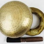 J757-F496 6" Energetic Solar 'E' Chakra Healing Hand Hammered Tibetan Singing Bowl Made in Nepal10