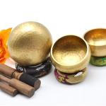 Singing Bowl Nepal- Hand Beaten singing bowl set of 3- 3 Hand made singing bowl set