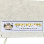 Tibetan Om Mani Padme Hum Hand Held Wall Hanging Prayer Wheel - Brass and Wood Hand Crafted in Nepal