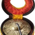 Tibetan Tingsha Cymbals ~2.75 inches- "Om Mane Padme Hum" Symbols Embossed~Hand Tuned Meditation Tibetan Bel