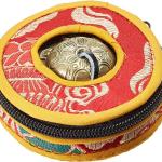 Tibetan Tingsha Cymbals ~2.75 inches- "Om Mane Padme Hum" Symbols Embossed~Hand Tuned Meditation Tibetan Bel