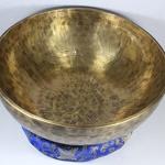 15.5 Inch Old Looking Handmade Tibetan Singing Bowl with Set