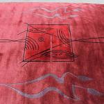 Thamel Mart R14056 6' x 9' Gorgeous Contemporary Design Hand Made Tibetan Woolen Area Rug Made in Nepal