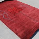 Thamel Mart R14056 6' x 9' Gorgeous Contemporary Design Hand Made Tibetan Woolen Area Rug Made in Nepal