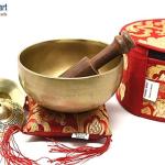 5" Tibetan Singing Bowl for Meditation, Sound Healing, Yoga & Sound Therapy. Made of 7 metals.