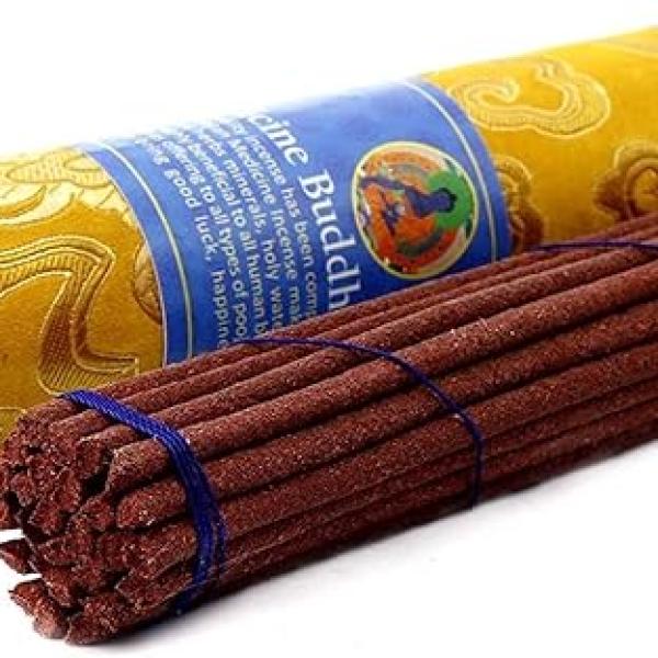 Tibetan Incense Sticks ~ Medicine Buddha ~ Medicinal Relaxation ~ Hand Rolled in Nepal from Himalayan Organic Herbs for Healing
