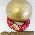 F439 6" Energetic Root 'C#' Chakra Healing Hand Hammered Tibetan Singing Bowl Made in Nepal10