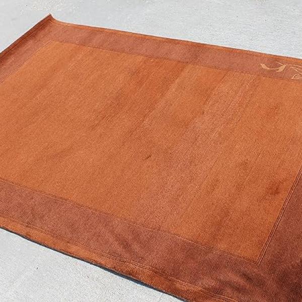 RSG4878 Gorgeous Modern Design Hand Made Tibetan Woolen Area Rug 4.7 Feet X 6.7 Feet Made in Nepal