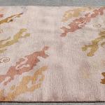 bowlsofnepal RSG4742 Gorgeous Modern Design Hand Made Tibetan Woolen Area Rug 4.7 Ft X 6.7 Ft Made in Nepal