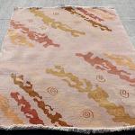 bowlsofnepal RSG4742 Gorgeous Modern Design Hand Made Tibetan Woolen Area Rug 4.7 Ft X 6.7 Ft Made in Nepal