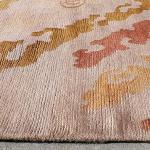 bowlsofnepal RSG4742 Gorgeous Modern Design Hand Made Tibetan Woolen Area Rug 4.7 Ft X 6.7 Ft Made in Nepal