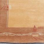 Thamel Mart USA R2708 Gorgeous Modern Design Hand Made Tibetan Woolen Area Rug 4.7 Ft X 6.7 Ft Made in Nepal