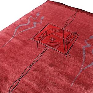 thamelmartUSA R14056 6' x 9' Gorgeous Contemporary Design Hand Made Tibetan Woolen Area Rug Made in Nepal