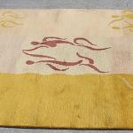 RSG4723 Gorgeous Modern Design Hand Made Tibetan Woolen Area Rug 4.7 Ft X 6.7 Ft Made in Nepal