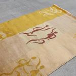 RSG4723 Gorgeous Modern Design Hand Made Tibetan Woolen Area Rug 4.7 Ft X 6.7 Ft Made in Nepal