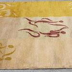 RSG4723 Gorgeous Modern Design Hand Made Tibetan Woolen Area Rug 4.7 Ft X 6.7 Ft Made in Nepal