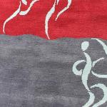 RSG4712 Gorgeous Modern Design Hand Made Tibetan Woolen Area Rug 4.7 Ft X 6.7 Ft Made in Nepal