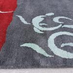 RSG4712 Gorgeous Modern Design Hand Made Tibetan Woolen Area Rug 4.7 Ft X 6.7 Ft Made in Nepal