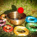 Chakra Healing Tibetan Singing Bowls Set of 7 pieces ~ Hand Hammered Himalayan Meditation Bowls ~ 5"-10" ~ included 7 Mallets, 7 cushions & 1 drum stick. Handmade in Nepal by Thamelmart