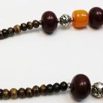 F666 Ethnic Huge Colorful Beads Tibetan Gypsy Necklace Hand Crafted in Nepal