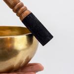 6-Inch Handmade Tibetan Singing Bowl Best use for Meditation, Sound Healing, Cleansing, Mindfulness & Relaxation ~ Cushion & Sueded Leather wooden Mallet included
