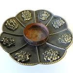 F583 Stunning Tibetan Lotus Style Incense Burner Hand Crafted in Nepal