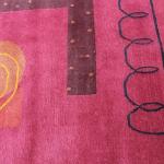 RSG4725/1428 Gorgeous Modern Design Hand Made Tibetan Woolen Area Rug 4.6 Ft X 6.7 Ft Made in Nepal