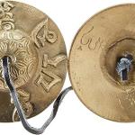 Tibetan Tingsha Meditation Bell - Om Mani Padme Hum Beautifully Embossed on the Surfaces - Hand Tuned & Crafted in Nepal