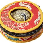 Tibetan Tingsha Meditation Bell - Om Mani Padme Hum Beautifully Embossed on the Surfaces - Hand Tuned & Crafted in Nepal
