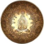 12 Inches Healing Mantra Carved Meditation Tibetan Singing Bowl, Hand Hammered Singing Bowls