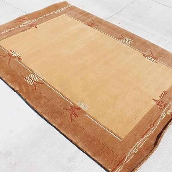 thamelmartUSA R2708 Gorgeous Modern Design Hand Made Tibetan Woolen Area Rug 4.7 Ft X 6.7 Ft Made in Nepal