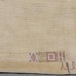 Thamel Mart R67 6.7 x 9.8 ft Neutral Color Contemporary Hand Made Tibetan Woolen Area Rug Made in Nepal