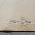 Thamel Mart R67 6.7 x 9.8 ft Neutral Color Contemporary Hand Made Tibetan Woolen Area Rug Made in Nepal