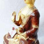 thamelmartUSAF657 Authentic Gold Plated Copper Statue of Amogsiddhi Buddha 13" Handmade in Nepal