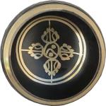4" Exquisite Tibetan Singing Bowl Set for Meditation ~ Auspicious Eight Lucky Symbols, Buddha Eye