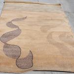 thamelmartUSA R4593 Gorgeous Modern Design Hand Made Tibetan Woolen Area Rug 4.7 Ft X 6.7 Ft Made in Nepal