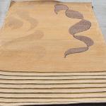 thamelmartUSA R4593 Gorgeous Modern Design Hand Made Tibetan Woolen Area Rug 4.7 Ft X 6.7 Ft Made in Nepal