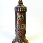 F695 Stunning Tibetan Cylinder Style Incense Burner Hand Crafted in Nepal