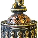 F695 Stunning Tibetan Cylinder Style Incense Burner Hand Crafted in Nepal