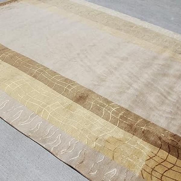 thamelmartUSA Rsg012 Contemporary Woolen Hand Crafted Tibetan Area Rug 8' X 10' Made in Nepal