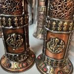 F695 Stunning Tibetan Cylinder Style Incense Burner Hand Crafted in Nepal