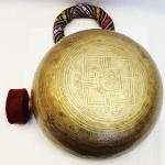J624 10.0" Energetic Third Eye 'A' Chakra Healing Hand Hammered Tibetan Singing Bowl Made in Nepal