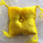 Tibetan Satin Singing Bowl Cushion (Green)