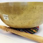 J624 10.0" Energetic Third Eye 'A' Chakra Healing Hand Hammered Tibetan Singing Bowl Made in Nepal