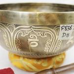 F838 8" Energetic Sacral 'D#' Chakra Healing Hand Hammered Tibetan Singing Bowl Made in Nepal