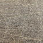 Thamel Mart RST551 One of a Kind Mixed Black Wool/Hemp Tibetan Area Rug 5.7' X 7.8' Handmade in Nepal