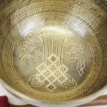 F838 8" Energetic Sacral 'D#' Chakra Healing Hand Hammered Tibetan Singing Bowl Made in Nepal