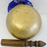 F418 6.25" Energetic Throat 'G' Chakra Healing Hand Hammered Tibetan Singing Bowl Made in Nepal